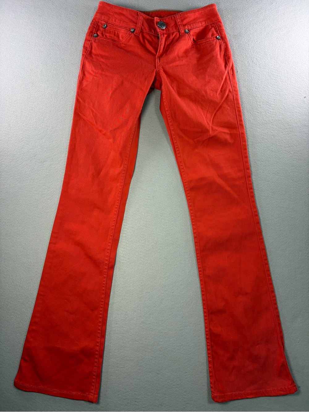 VINTAGE WRANGLER Poppy Red “BOOTY UP" ULTRA LOW RISE JEANS